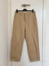 Pantaloni Chino Zara Wide Leg Beige - 40