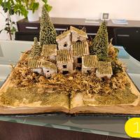 Presepe Artigianale su libro con luci