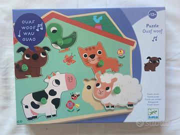 Gioco Puzzle sonoro in legno Djeco nuovo