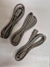 3 cavi prolunga alimentazione PC/Monitor/UPS 1,8 M