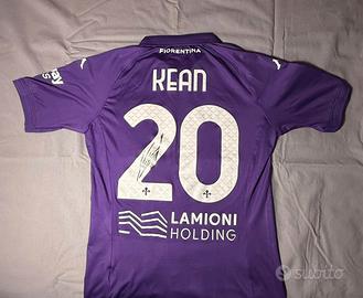 Moise Kean Autographed Fiorentina Football Jersey