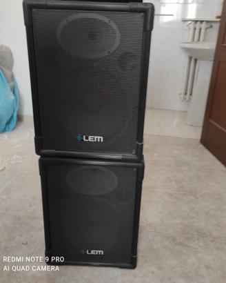 IMPIANTO VOCALE LEM/GENERALMUSIC SUPPORTI ALLUMINI