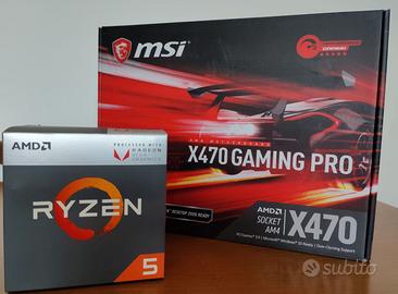 scheda madre + CPU MSI X470 Gaming Pro + AMD Ryzen