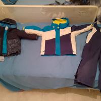 tuta sci taglia 98 da 3 a 5 anni più giubbotto 