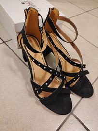 Sandali neri eleganti n. 39