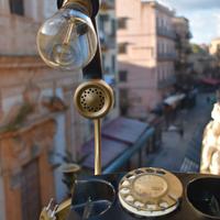 Lampada telefono vintage – pezzo unico fatto a man