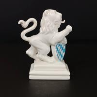 Statuina porcellana Leone Rampante "Nymphenburg"