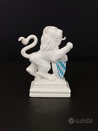 Statuina porcellana Leone Rampante "Nymphenburg"