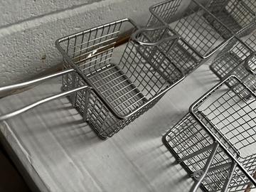 Set cestini acciaio inox aperitivi nuovi