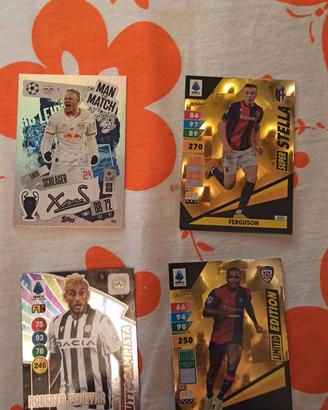 Carte da collezione serie A e Champions League 