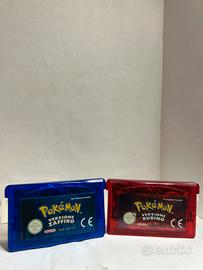 Pokemon Rubino e Pokémon Zaffiro cartuccia PAL