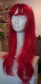parrucca rossa nuova cosplay carnevale 