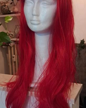 parrucca rossa nuova cosplay carnevale 