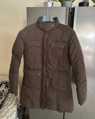 Piumino marrone Mis.M vera piuma