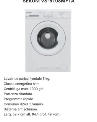 Lavatrice Sekom