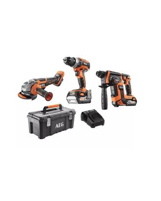 SET AEG Tassellatore+Trapano+Smerigliatrice
