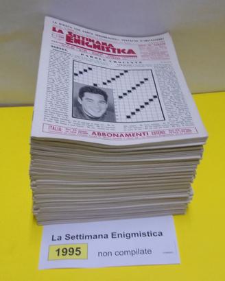 LA SETTIMANA ENIGMISTICA, anno 1995, NON compilati