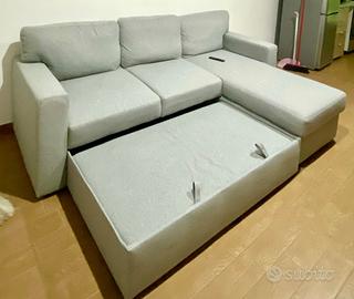 BÅRSLÖV Divano letto 3 posti/chaise-longue, Tibble