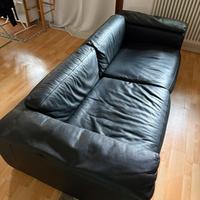 Divano in vera Pelle Italiana struttura in acciaio