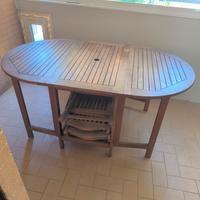 tavolo da giardino con sedie 