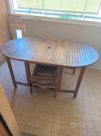 tavolo da giardino con sedie 