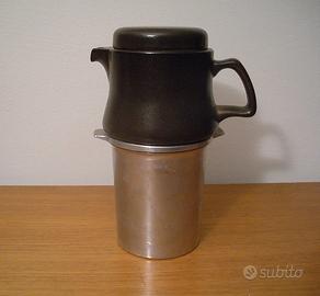 Caffettiera ceramica Ambrogio Pozzi Valentina 70's