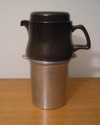 Caffettiera ceramica Ambrogio Pozzi Valentina 70's