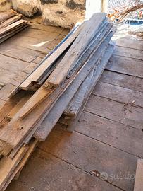 vecchie assi in legno