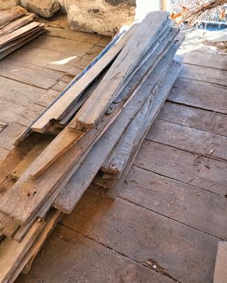 vecchie assi in legno