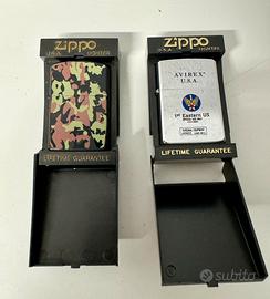 Zippo AVIREX originale e MIMETICO VINTAGE