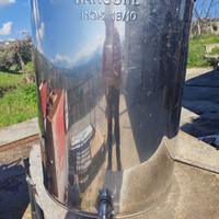 bidone inox con rubinetto