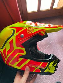 Casco HJC cross motard enduro giallo fluo