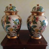 Coppia di potiche vasi Batignani