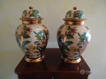 Coppia di potiche vasi Batignani