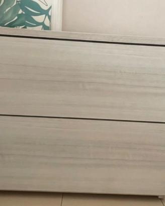 Comodini grigio chiaro rovere