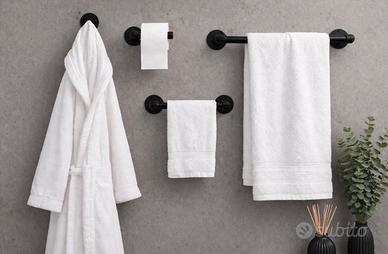 Set bagno stile industrial basic nero