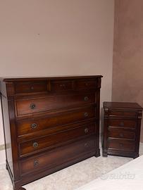 trittico camera da letto in noce nazionale