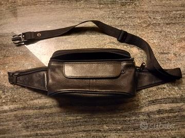 marsupio unisex in vera pelle
