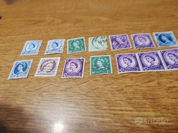 Francobolli regina Elisabetta