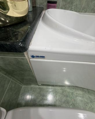 Vasca in vetro resina