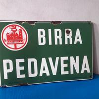 insegna smaltata birra 