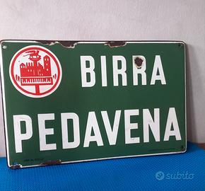 insegna smaltata birra 