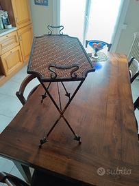tavolino in ferro battuto 