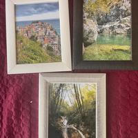 Tre cornici quadri 20*15 con foto