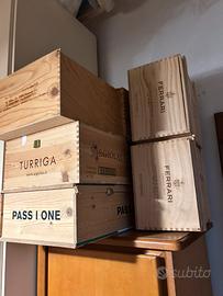 Cassette di legno da vino
