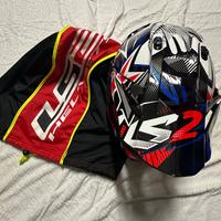 Casco moto LS2 con sacca trasporto