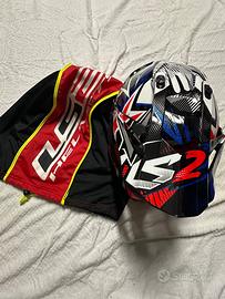 Casco moto LS2 con sacca trasporto