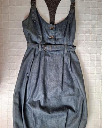 Vestito Miss Sixty jeans a palloncino con cintura