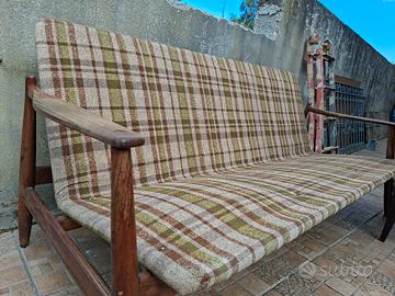 Divano Aksel  Bender Madsen in tessuto,anni 60.