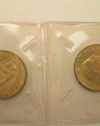 MONETE DA 200 LIRE COMMEMORATIVE